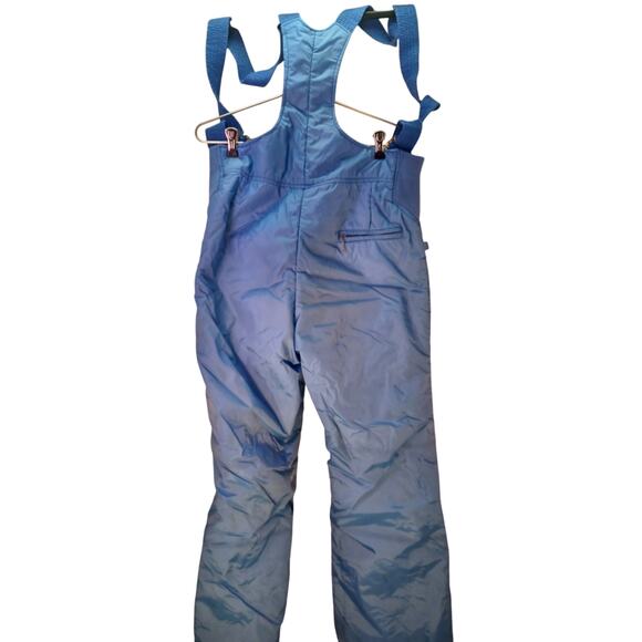 Vintage Swing West Men's Blue Insulated Ski Snow Pants Bib Overalls 34x30 - Picture 2 of 6